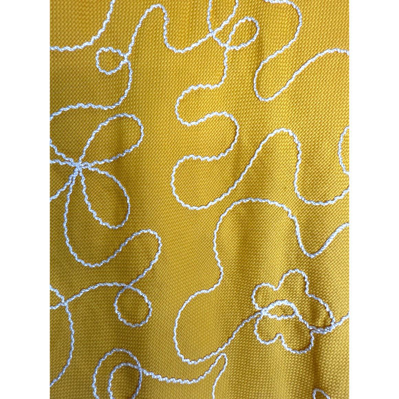 VTG Nicaya Embroidered Abstract Midi Skirt Size 14 Artsy Preppy Colorful Resort - Picture 4 of 13